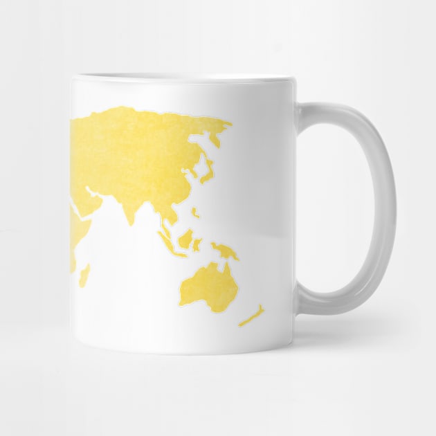 Yellow World Map by lolosenese